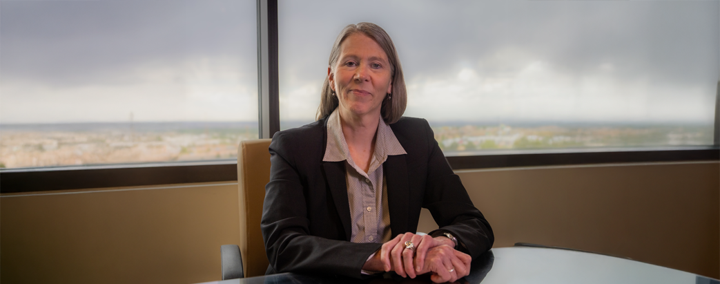 A photo of Dr. Karla Thornton in an office setting