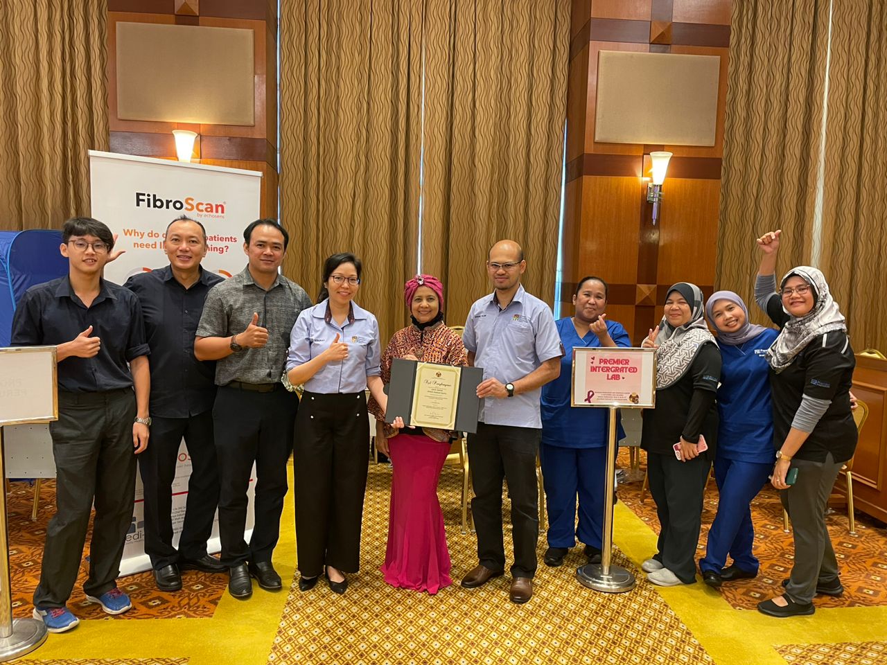 Group of health care providers at a Community Health Screening in Putrajaya, Malaysia.