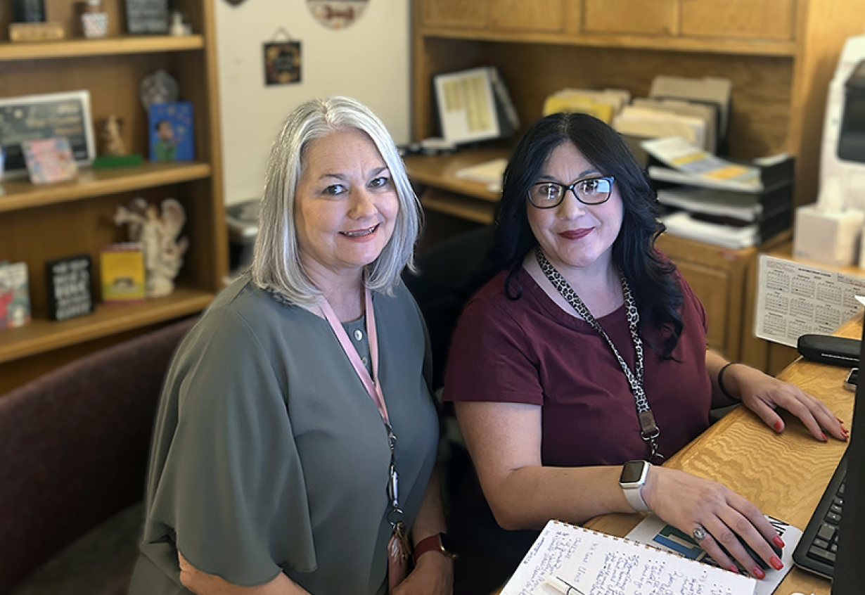 Maxine Simons (left) and Audra Chavez (right).