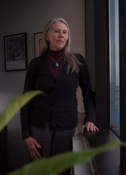 Dr. Karla Thornton, Project ECHO Director, stands in her office in Albuquerque, New Mexico.